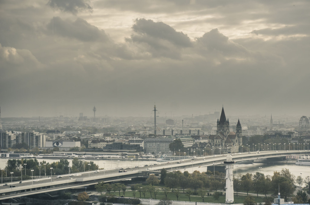 Vienna International Center - Strabag Office City Scape View